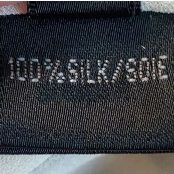 Lafayette 148 New York 100% Silk Black Red Tan Long Flowy Skirt Women Size 4 - Picture 4 of 15